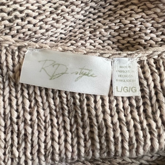 Cross/Wrap Tulip Knit Pullover Sweater - Picture 2 of 3